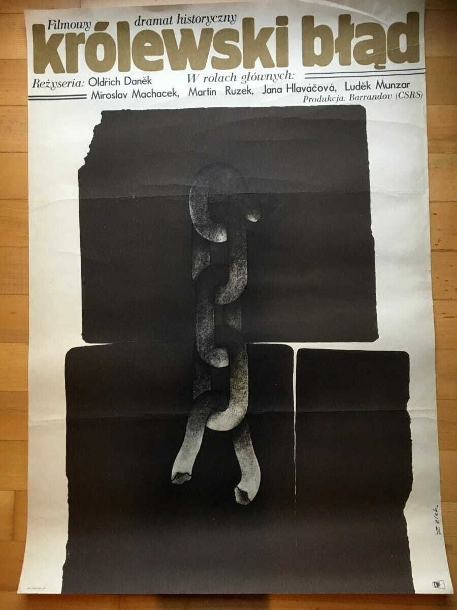 Poster For The Film The Royal Error, Cars. Bronisław Zelek, 1969