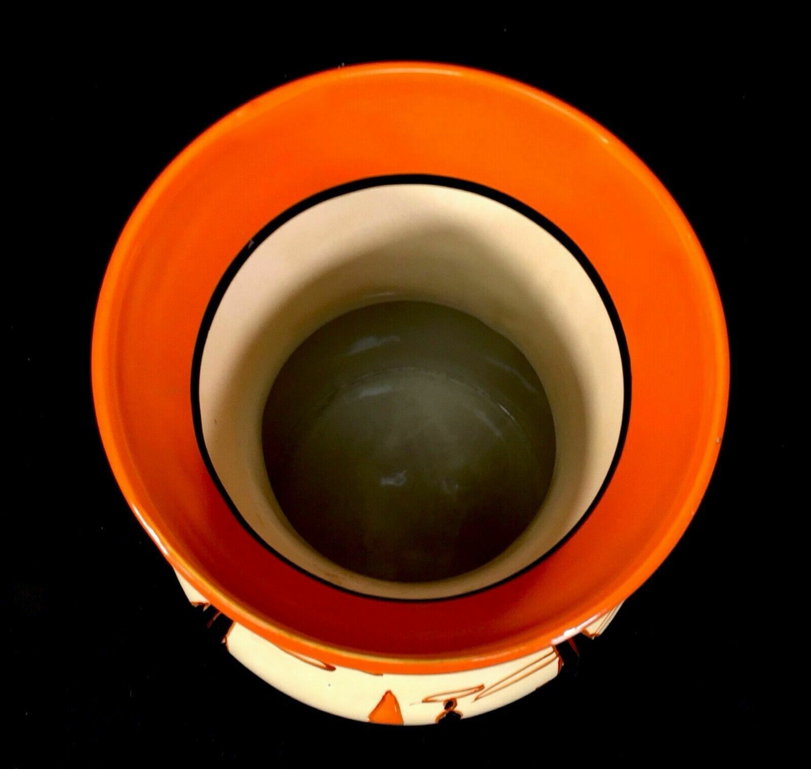 photo buy Antique Clarice Cliff Orange Trees & House 386 Large Vase Pottery Bizarre C.1931