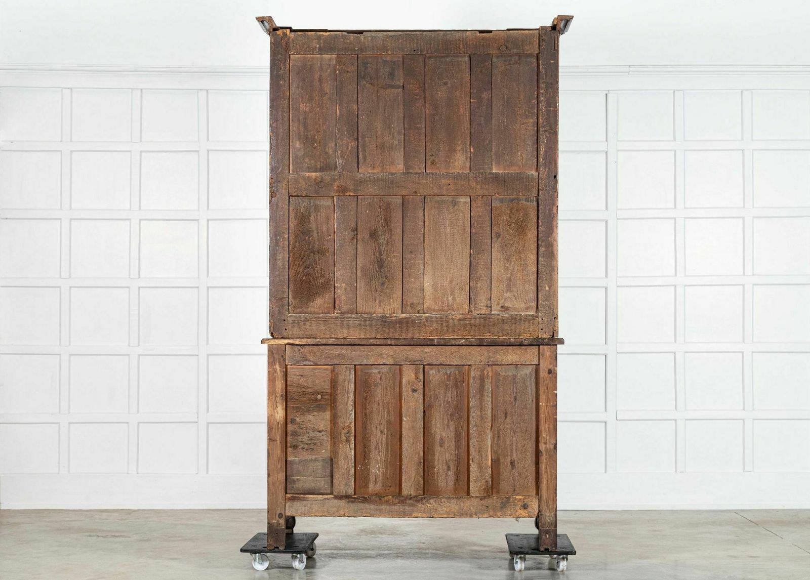 photo buy Large 19thc French Oak & Chestnut Buffet Deux Corps