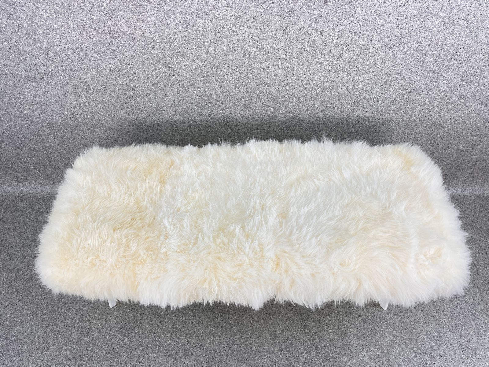 White Yeti Real Sheepskin Fluffy Furry Bench Chair  Bedside photo buy