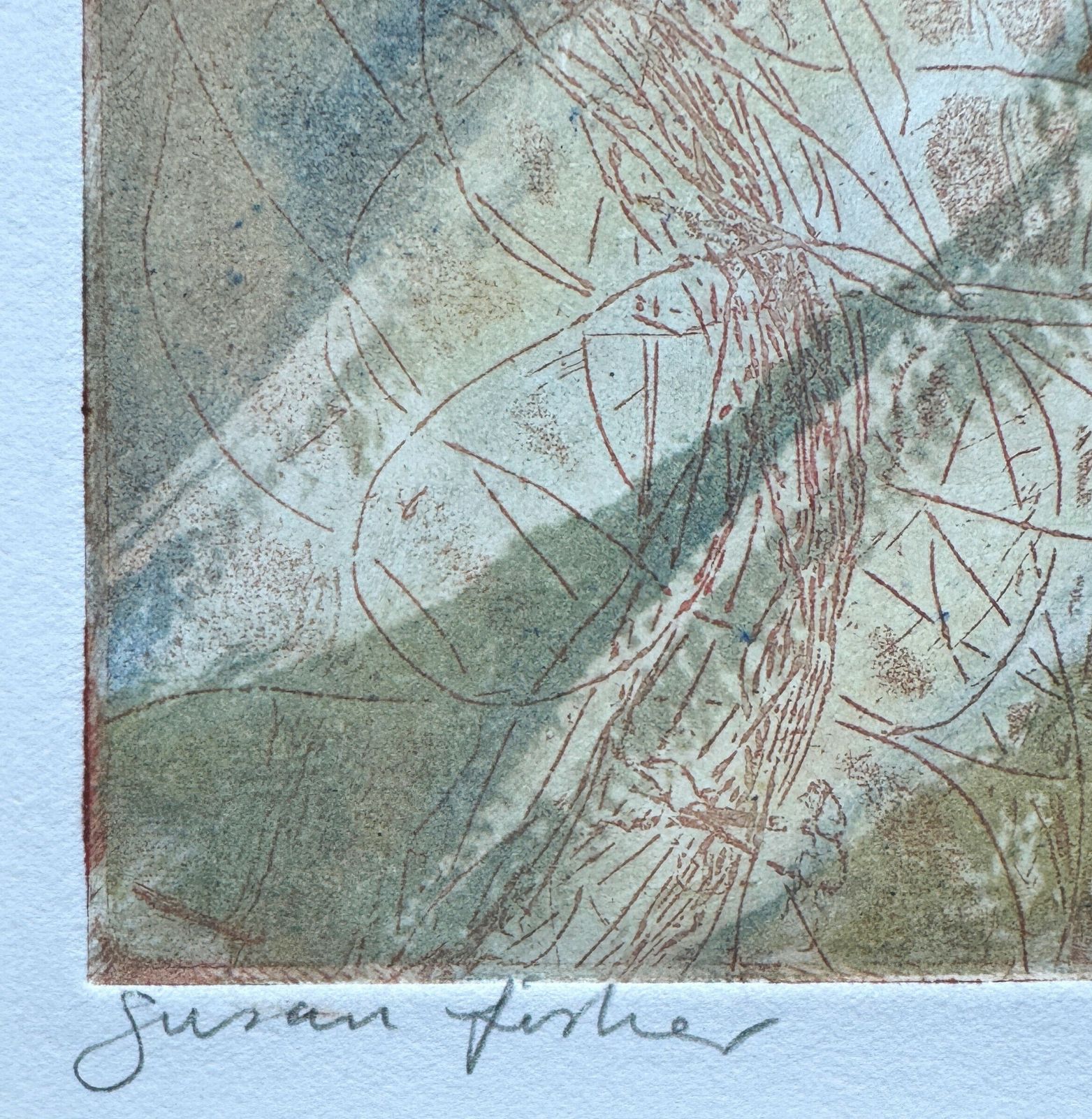 Sea Pools II  Original Limited Edition Signed Etching By Susan Fisher photo Art