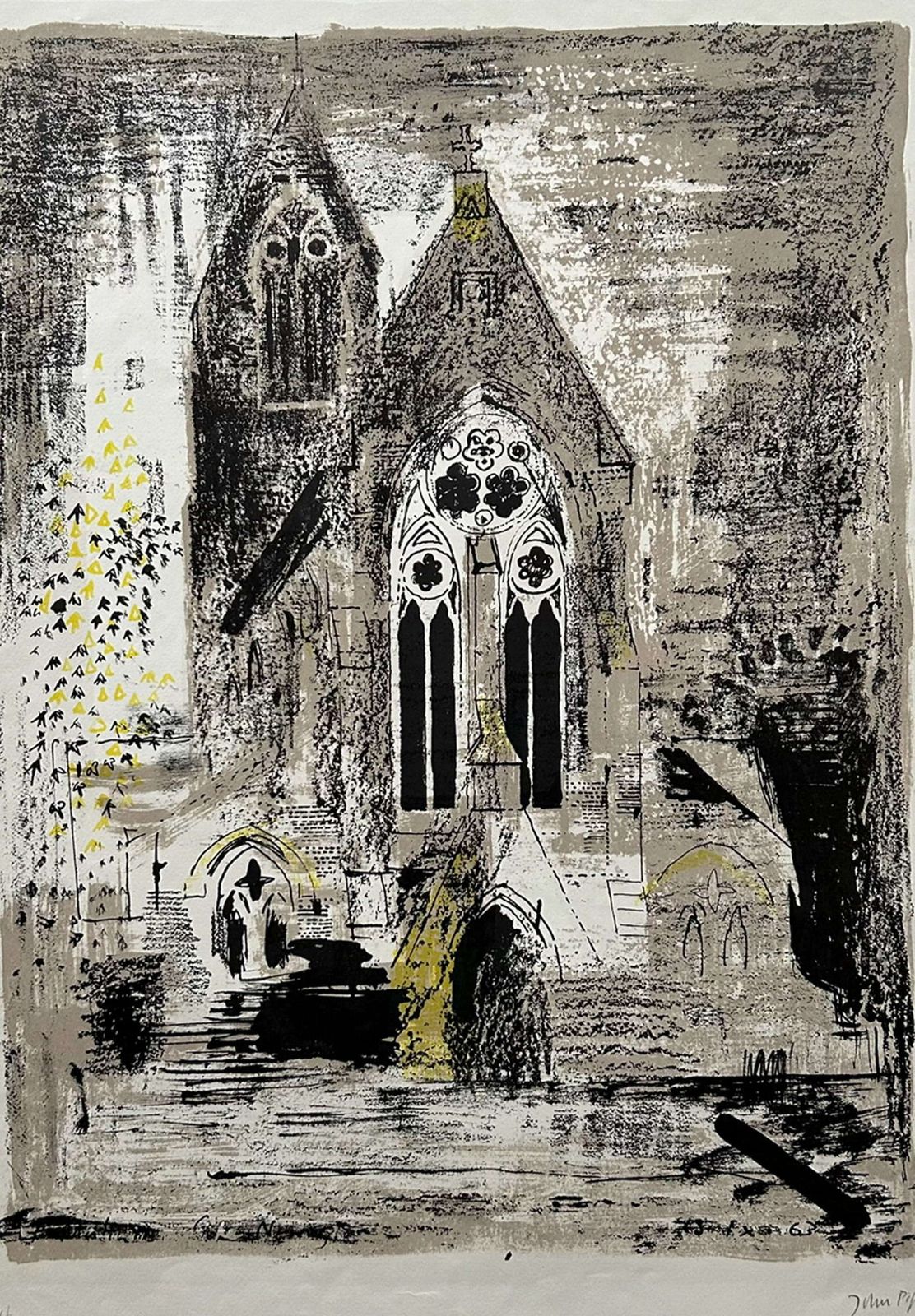 John Piper Limited Edition Signed Lithograph Of St Matthias Church photo for sale