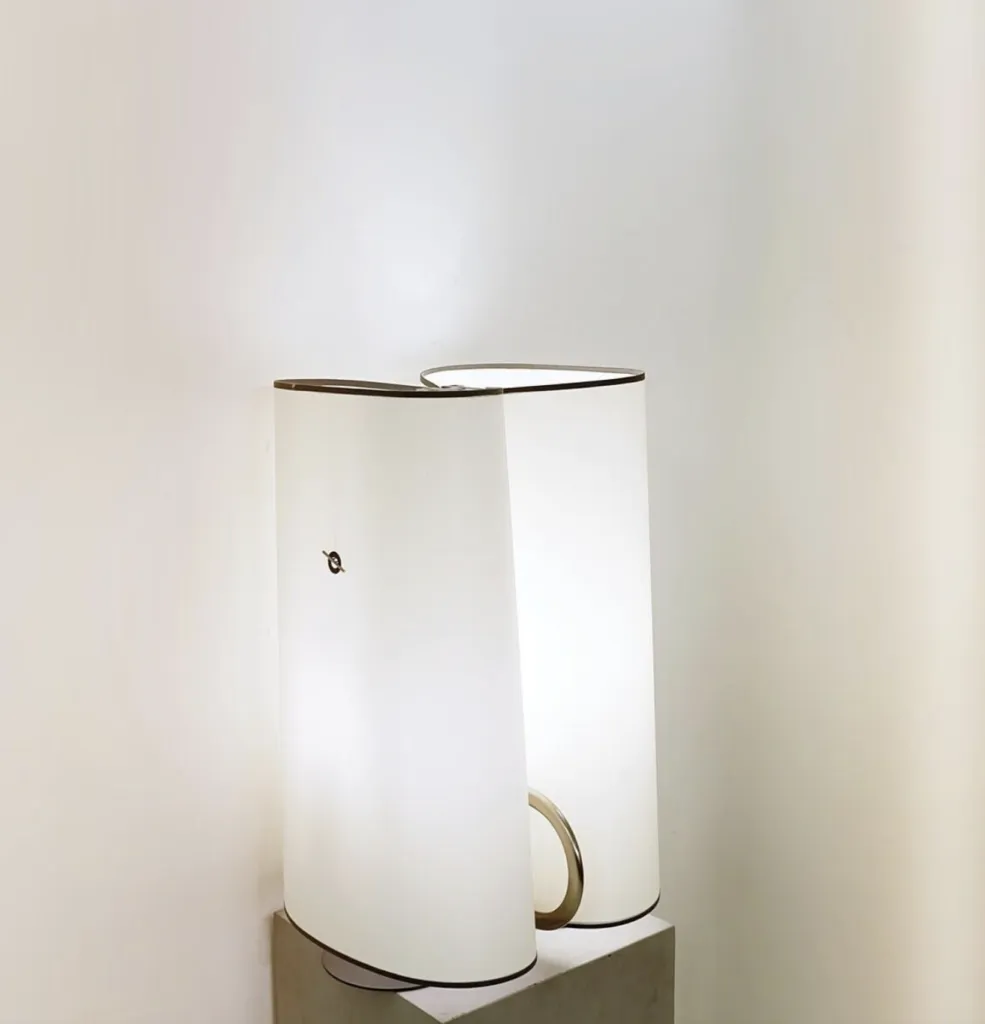 “Abatina” Afra & Tobia Scarpa By Flos Italian Design, 1980s Table Lamp photo Lighting