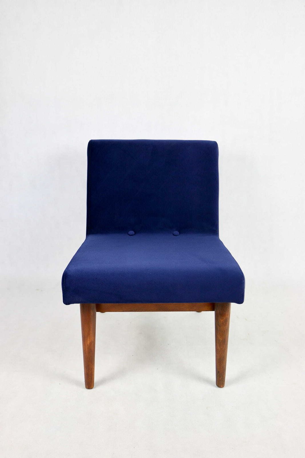Loft Armchair 70's Vintage Navy Blue Velvet Jade Velvet photo furniture