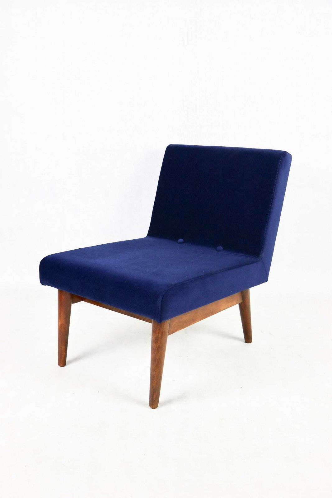 325.0 Loft Armchair 70's Vintage Navy Blue Velvet Jade Velvet photo