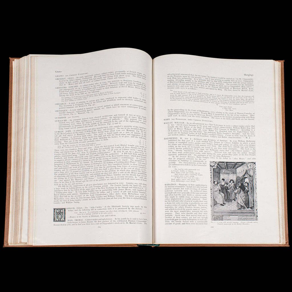 Antique 3vol Book Set, Dictionary Of English Furniture, Macquoid, Reference, A Z photo buy