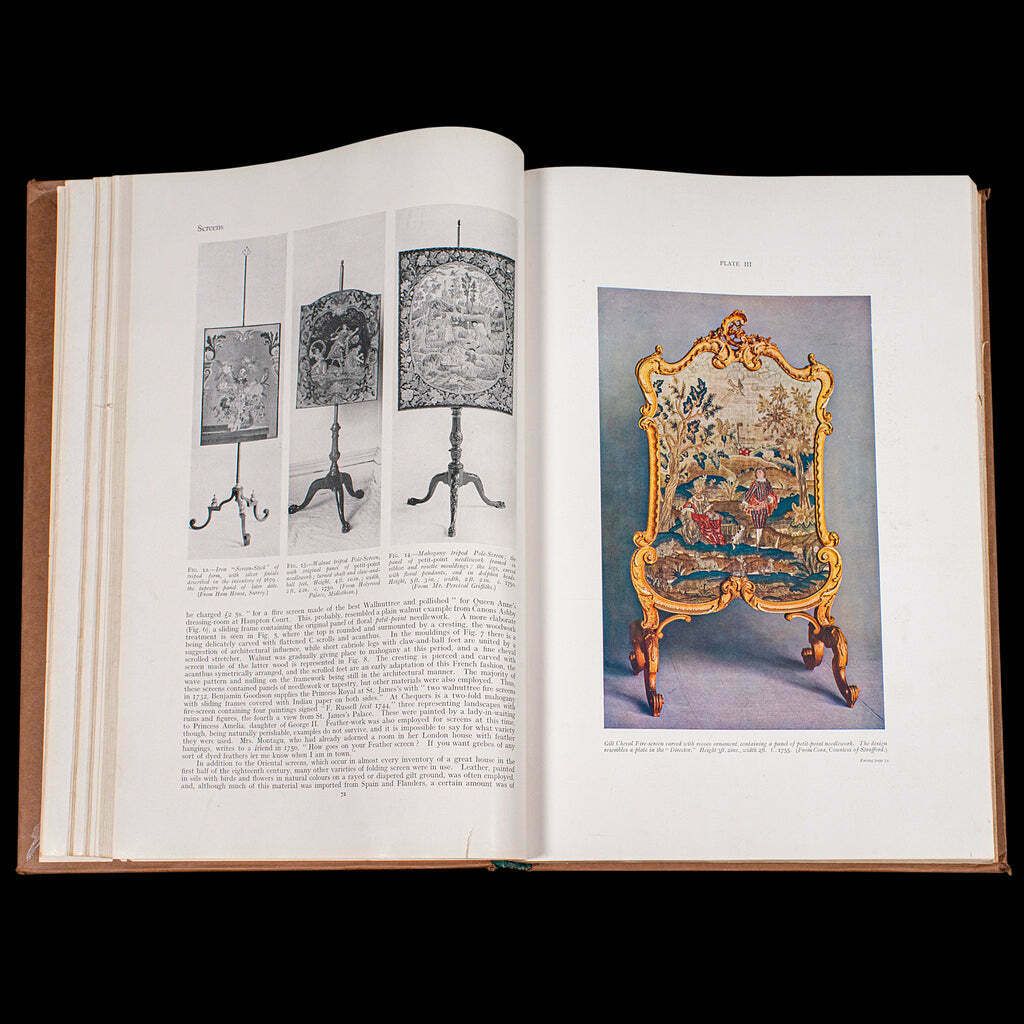 photo furniture Antique 3vol Book Set, Dictionary Of English Furniture, Macquoid, Reference, A Z
