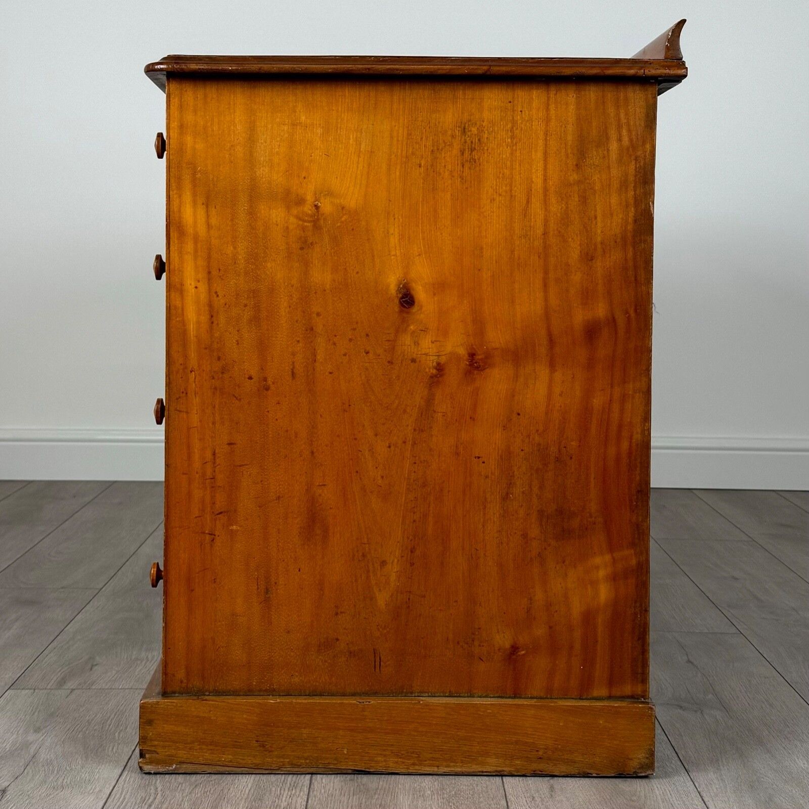 Antique 19th Century Good Quality Satin Wood Desk photo for sale