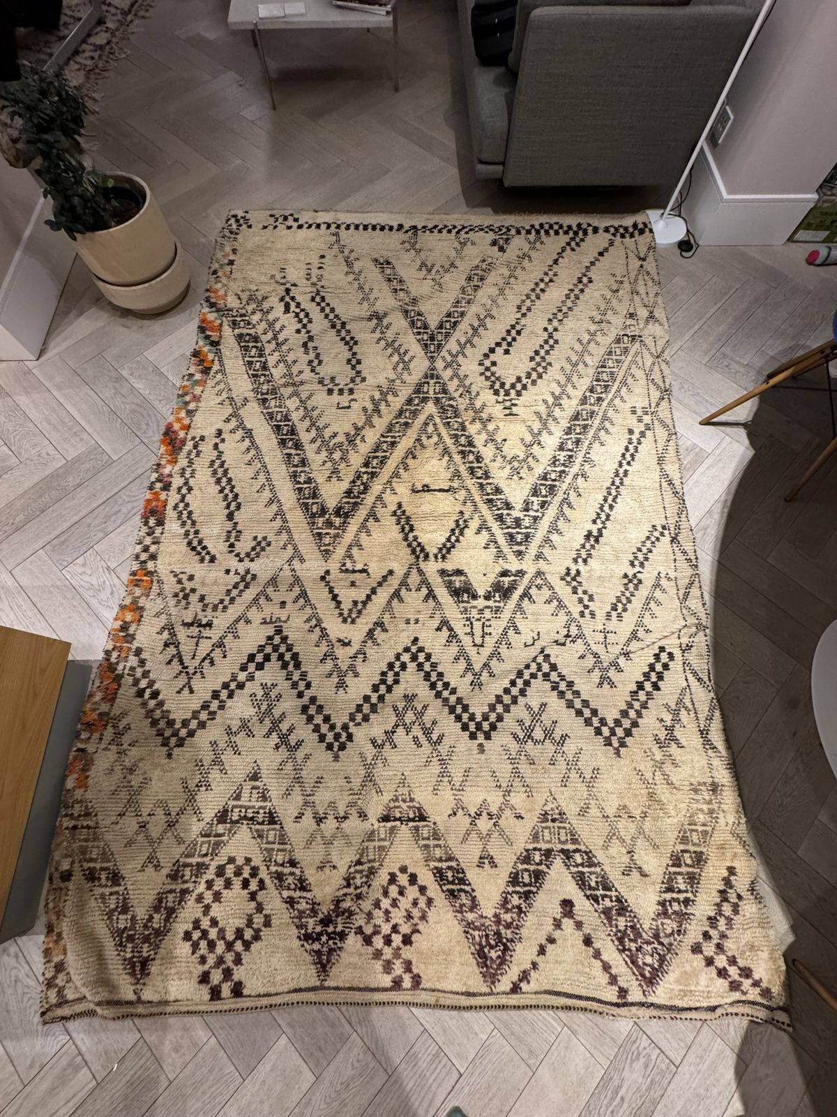 1960s Beni Ourain Rug (Mid Atlas Mountains, Berber) photo for sale