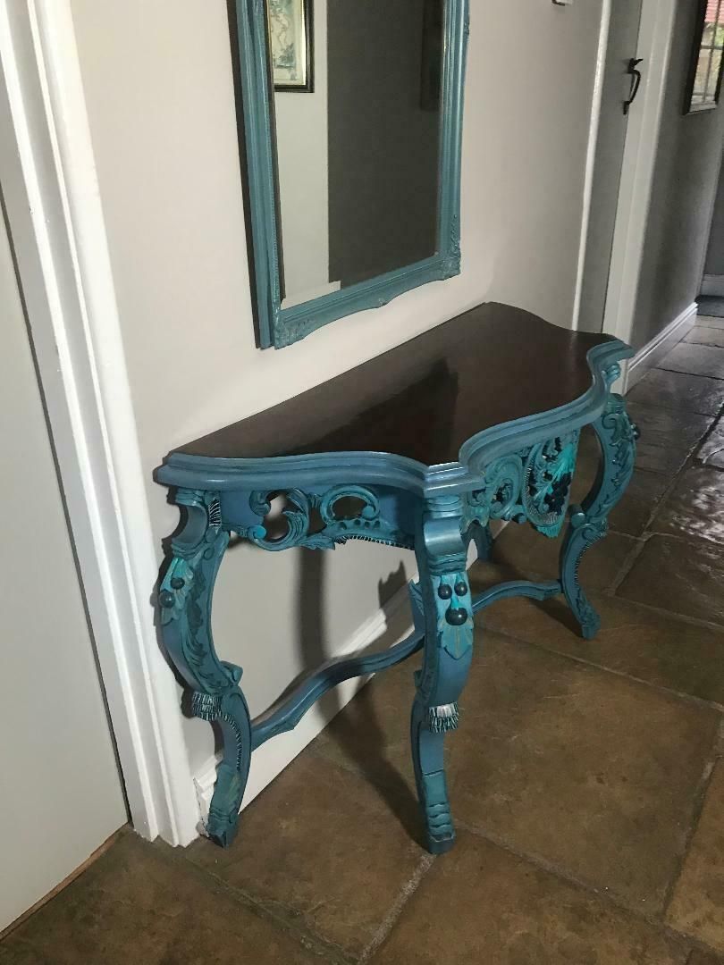 Mid Century Rococo Style Hand Painted Console photo buy