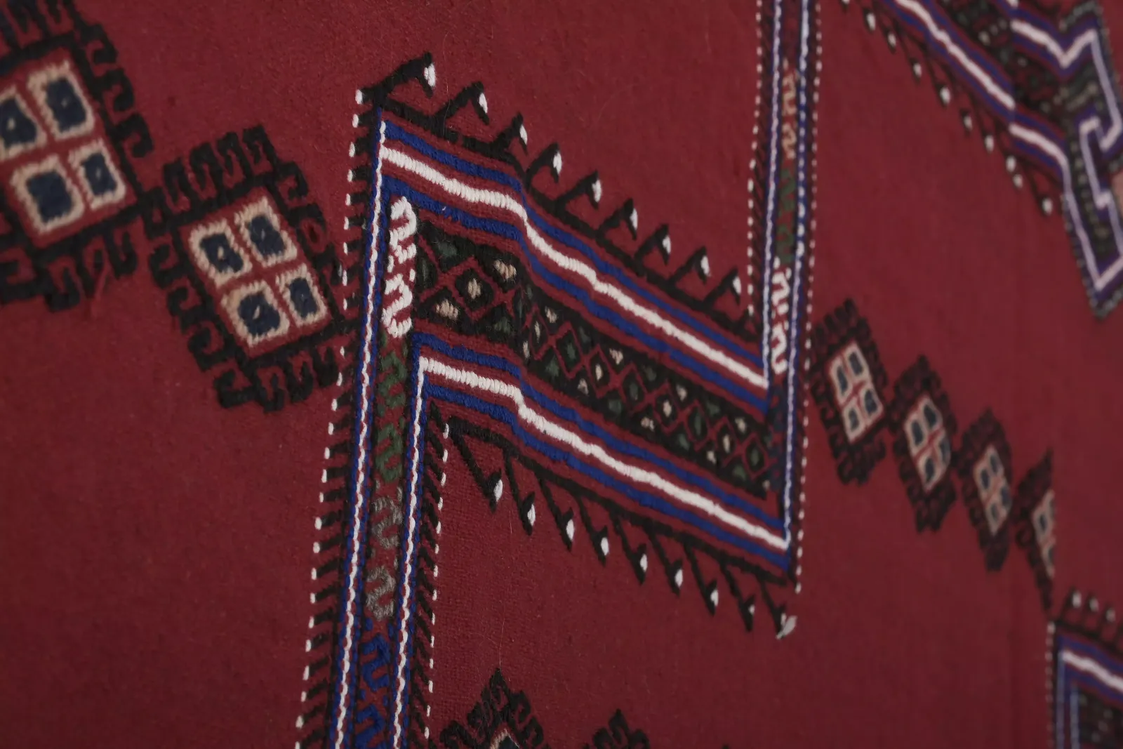 Kilim Cicim Embroidered Karapinar 4'7'' X 7'9'' photo buy