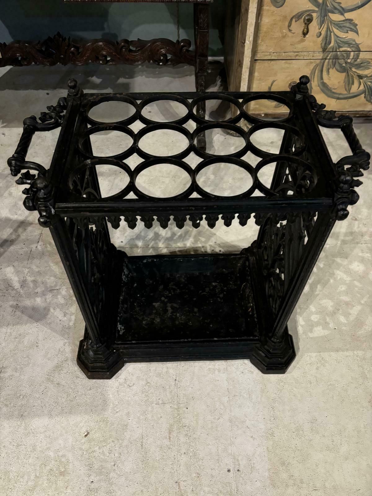 19th Century Cast Iron Stick Stand photo for sale