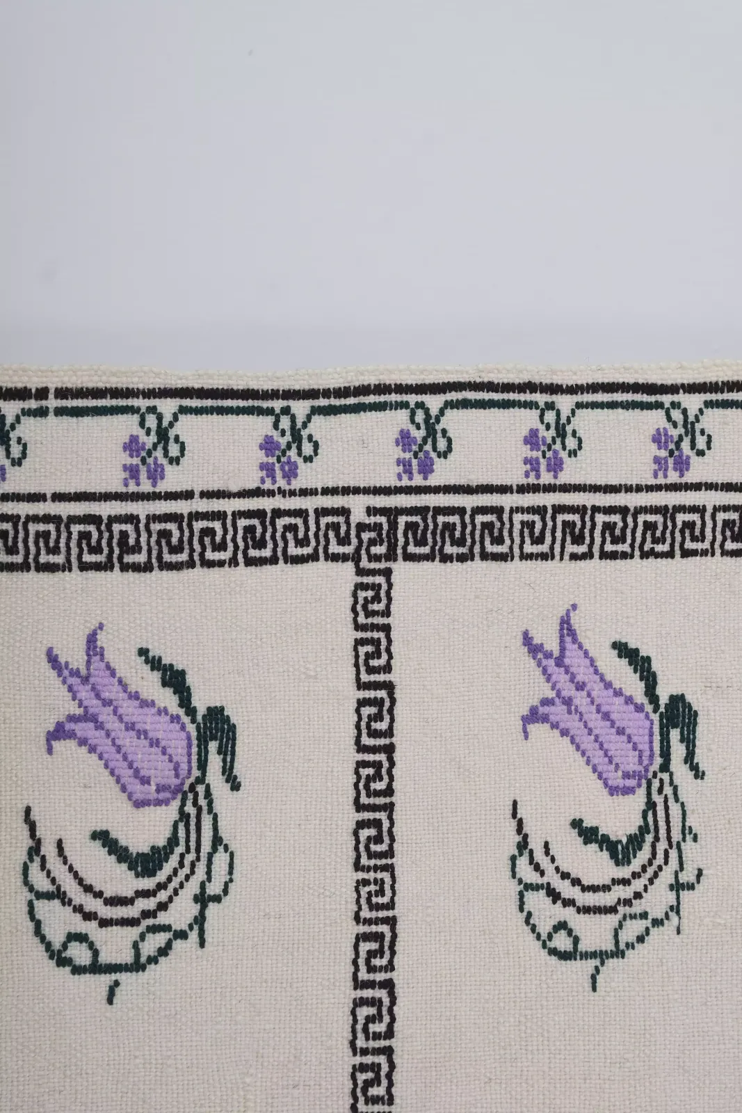 Vintage Aubusson Floral Turkish Kilim Rug 5'7'' X 8'2'' photo vintage