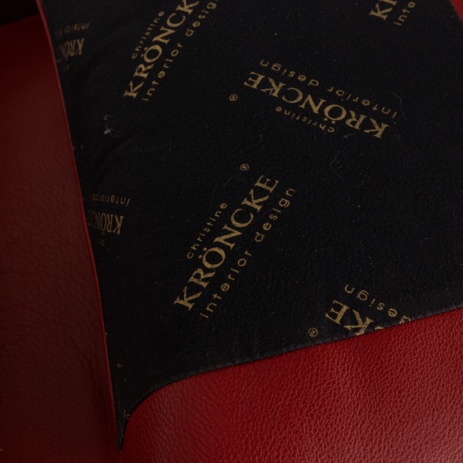 Christine Kröncke Leather Lounger Red photo buy