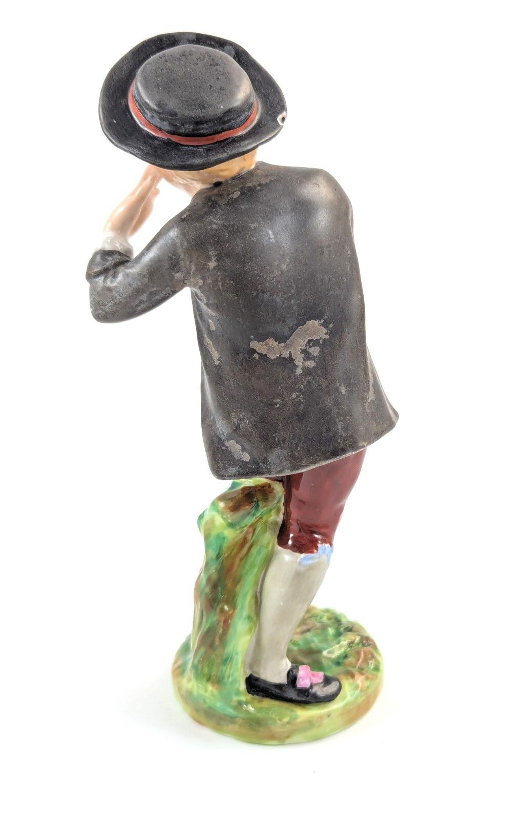 Very Rare Porcelain Figurine Of A Boy, Crown Derby, 1880 photo for sale