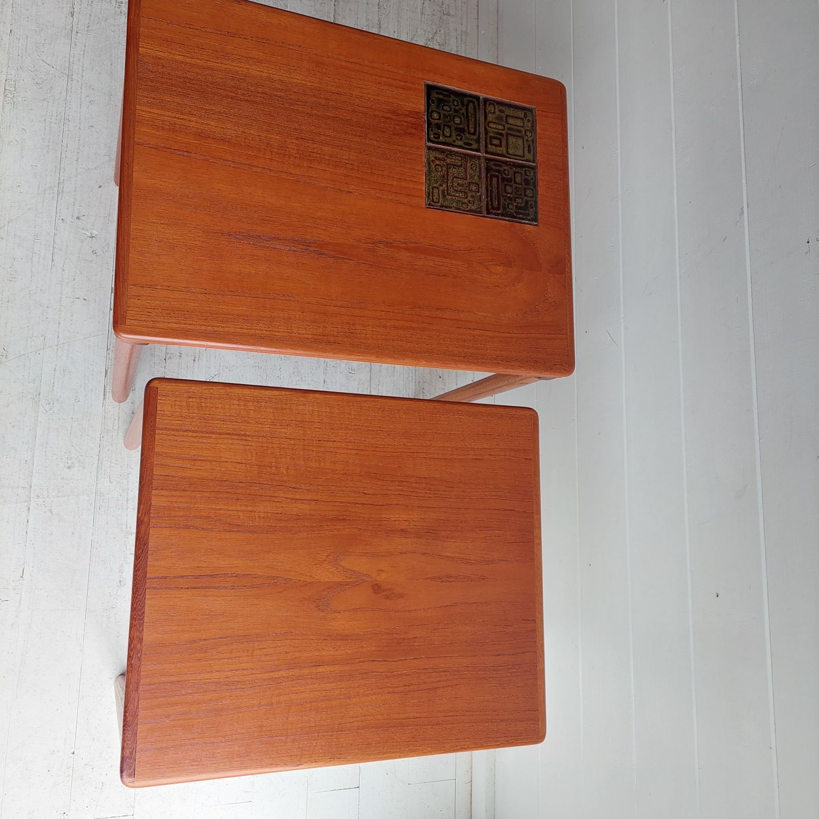 photo buy Mid Century Danish Teak Nest Of Tables E. W. Bach For Møbelfabrikken Toften 1960s