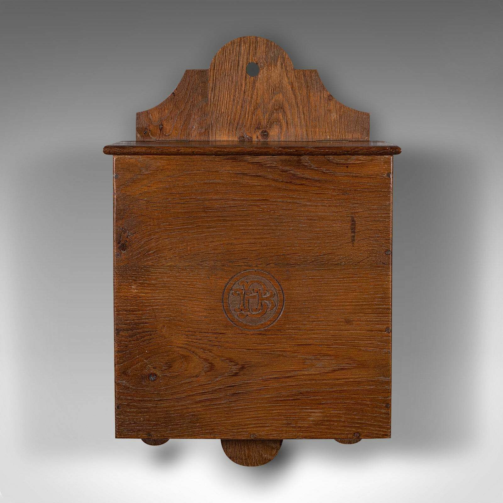 Antique Castle Purser's Requisitions Box, English Oak, Wall Organiser, Victorian photo for sale