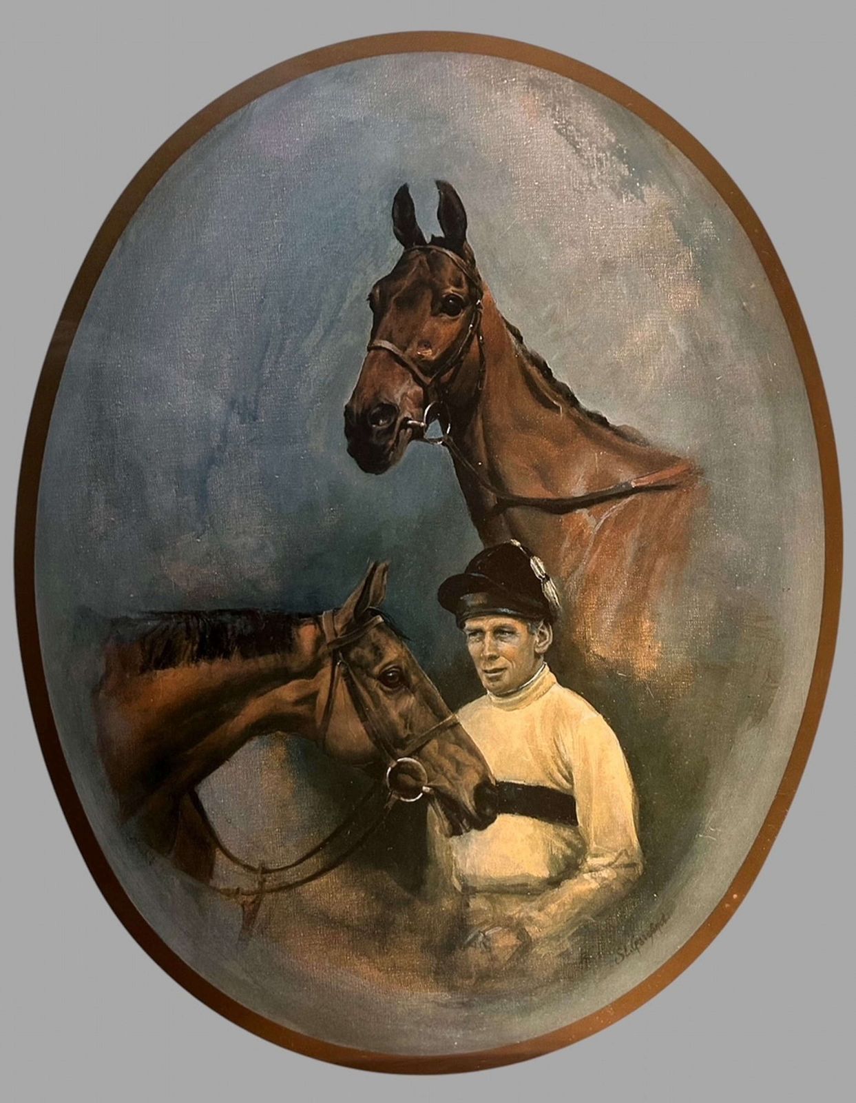 Susan Crawford Limited Edition Print 'Studies Of Arkle And Pat Taaffe' photo furniture