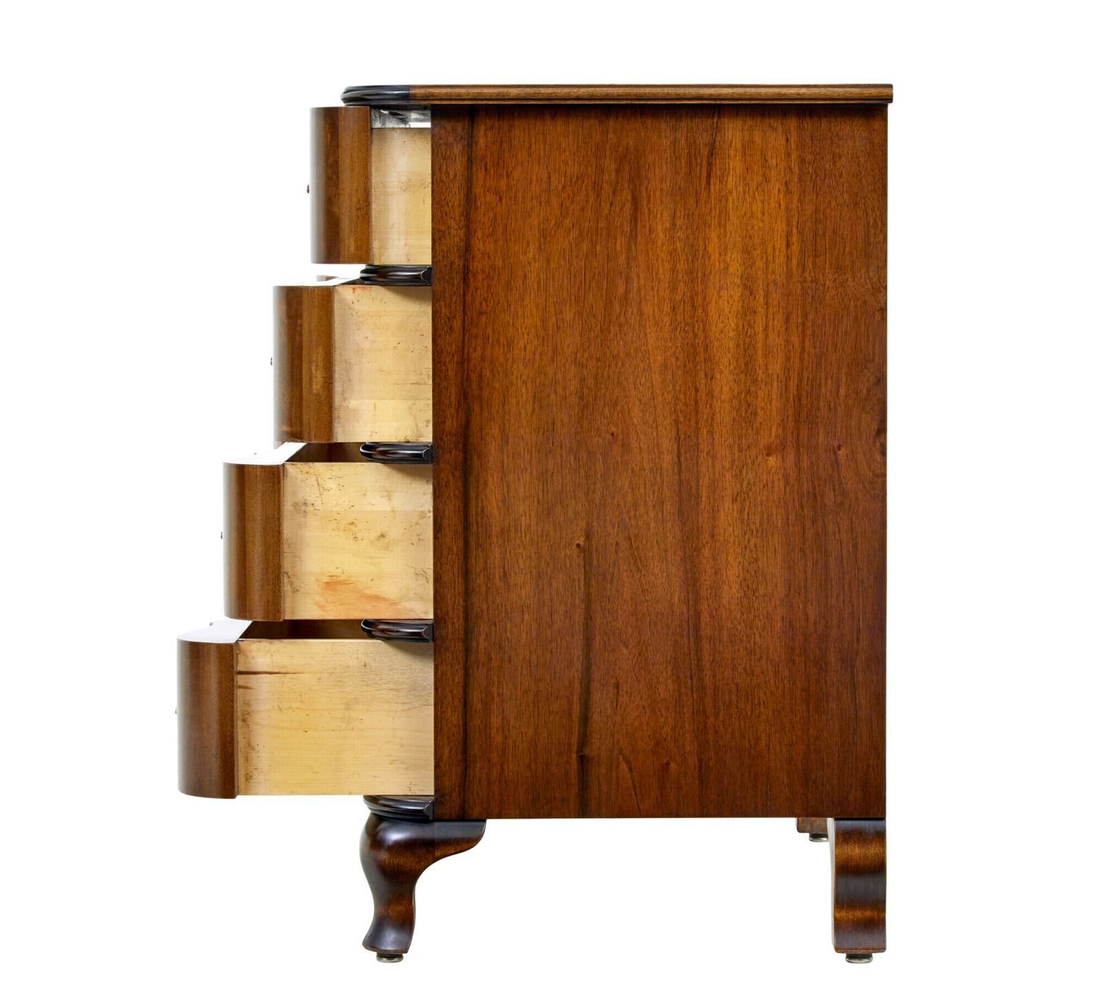 Mid 20th Century Baroque Revival Walnut Chest Of Drawers photo Furniture
