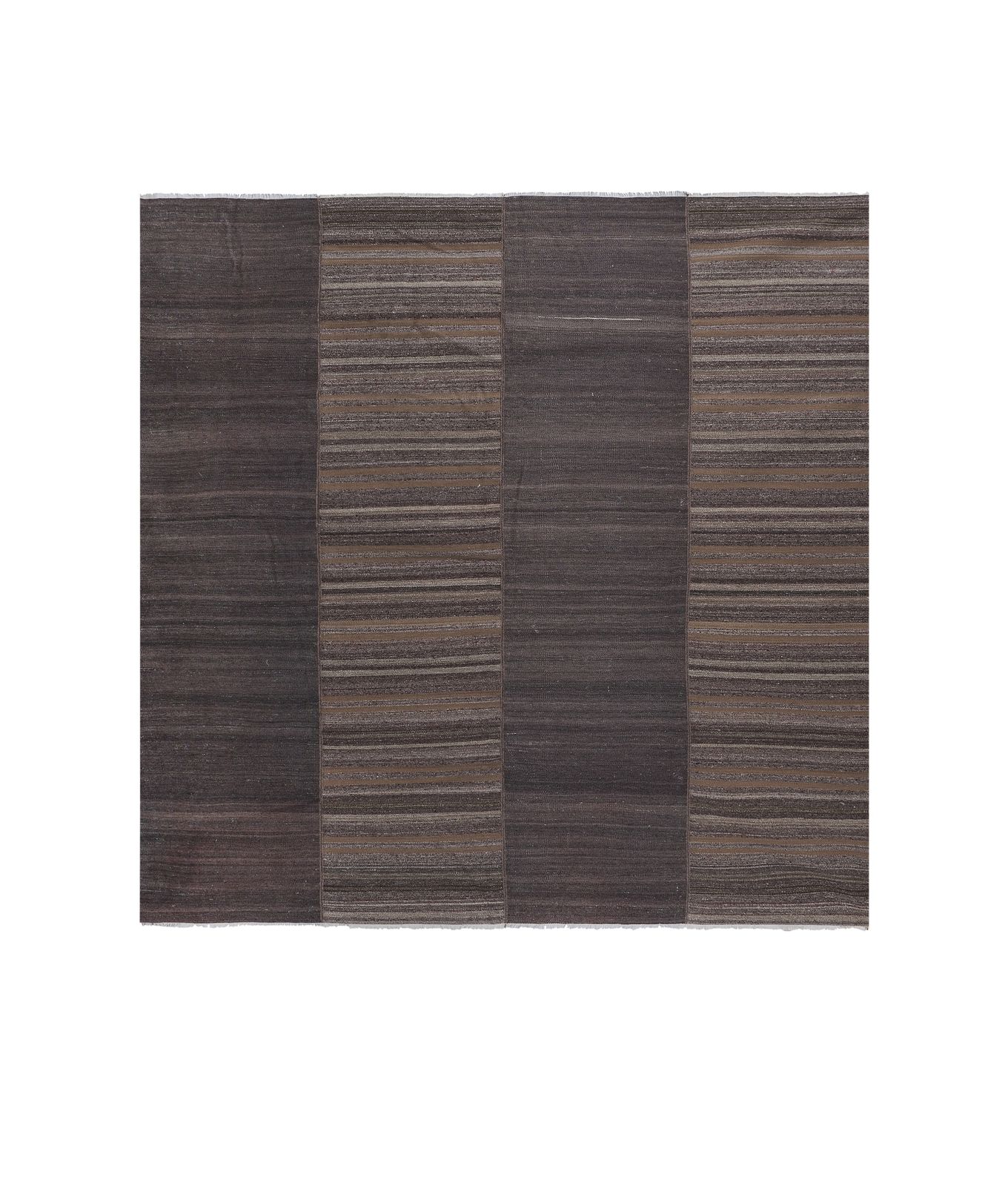 photo buy 1960s Oversize Bohemian Striped Wool Kilim Rug 9'5'' X 9'7''