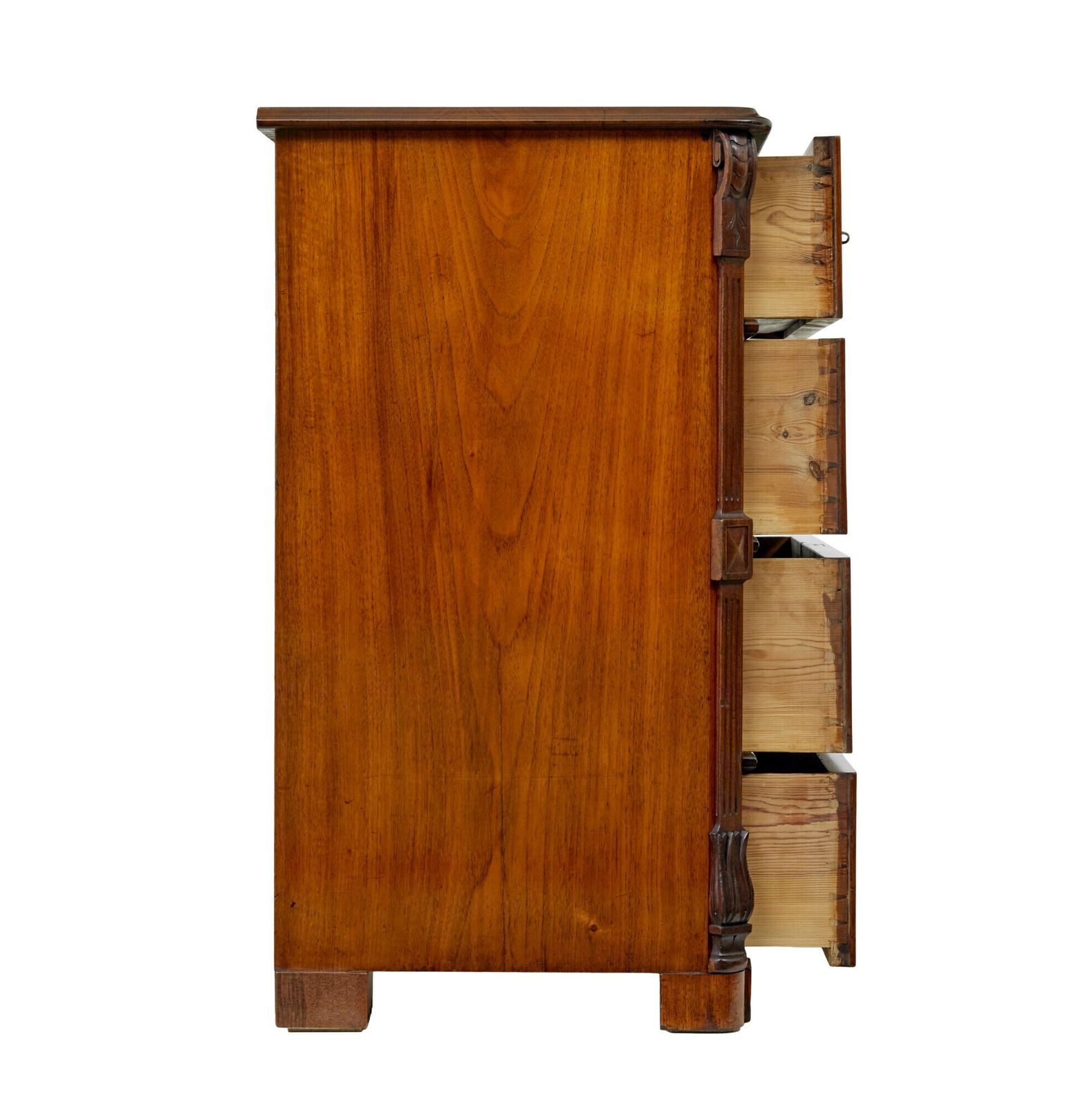 Swedish 19th Century Burr Walnut Chest Of Drawers photo buy