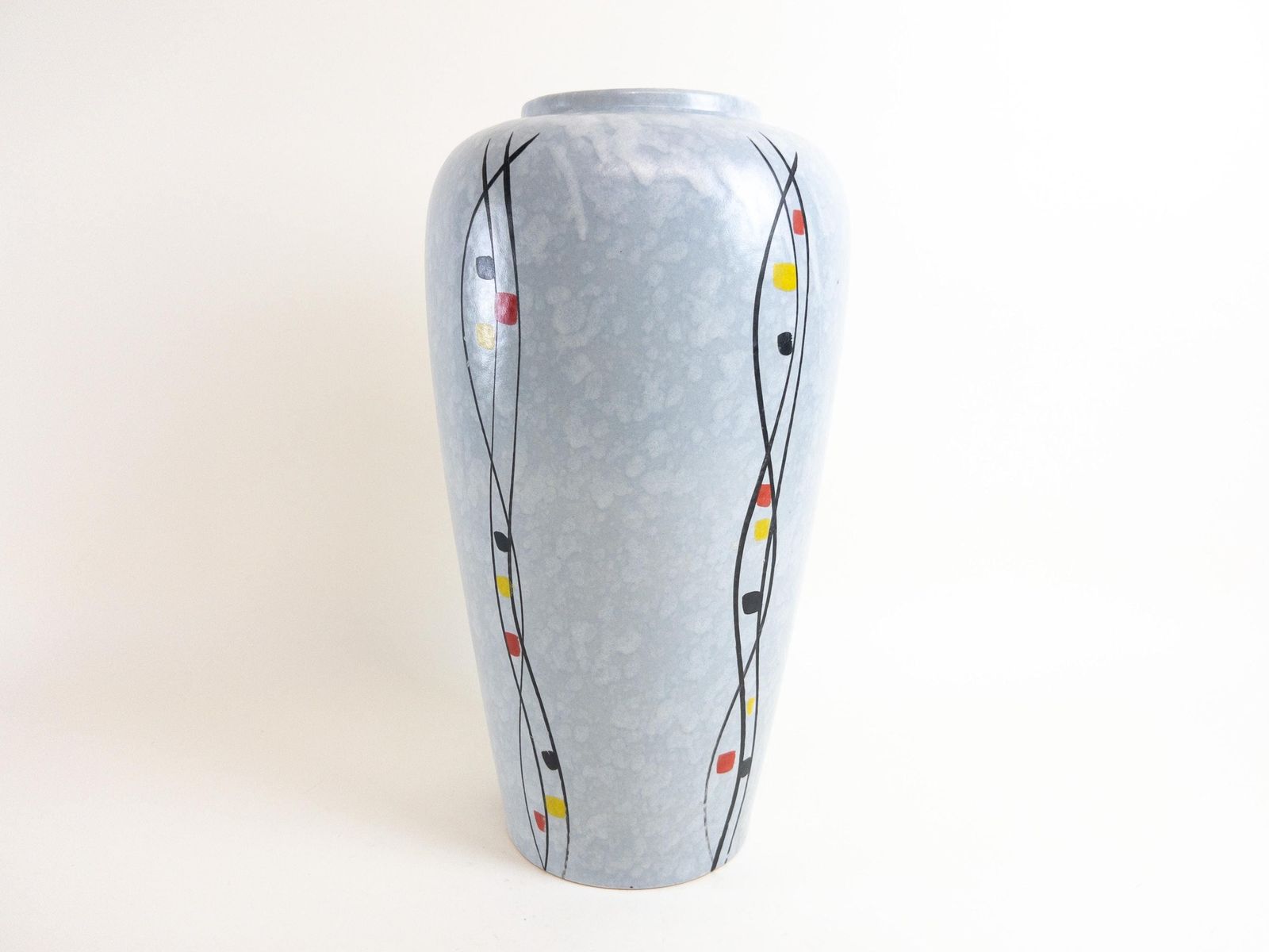 Xl Scheurich Keramik Floor Vase 517 38   West German Pottery Floor Vase   Mid Century Ceramic Floor Vase   Grey Minimal Decor photo Home Decor