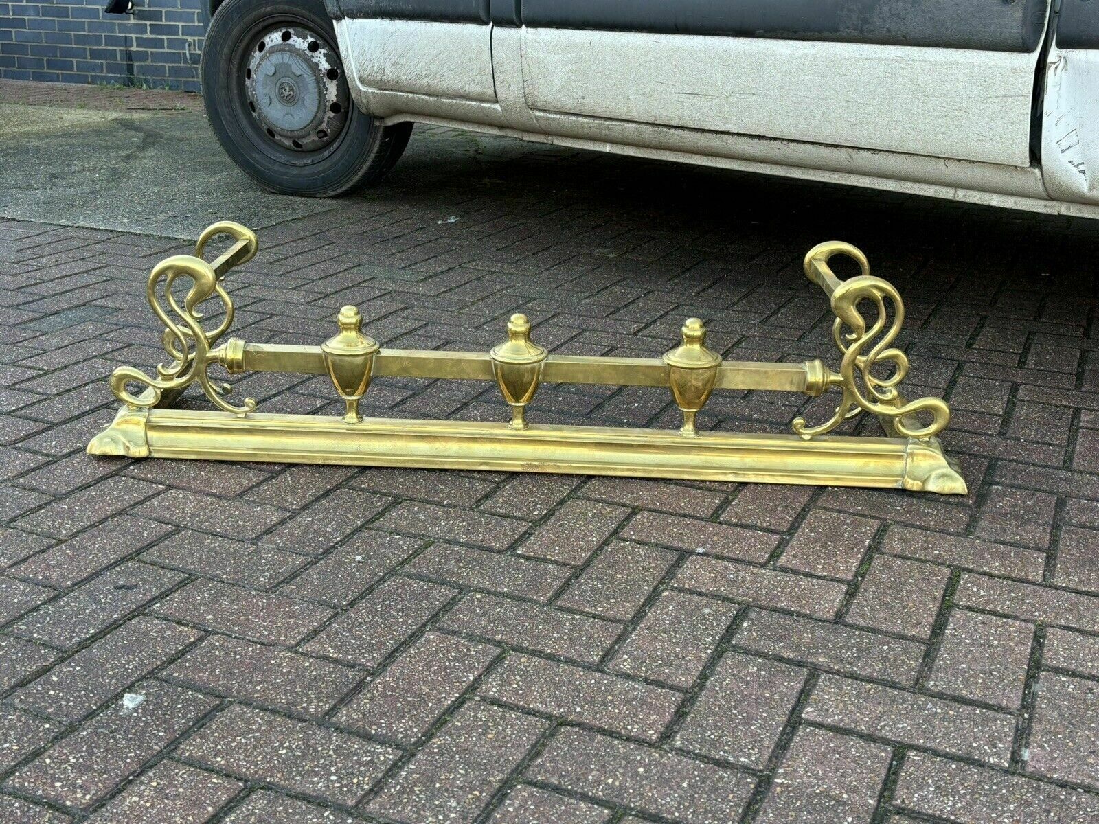 Victorian Brass Fender For A Fireplace photo buy