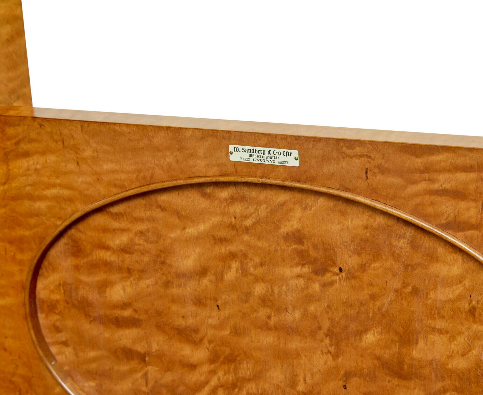 Early 20th Century Swedish Bookcase Cabinet By Sandberg & Co photo for sale