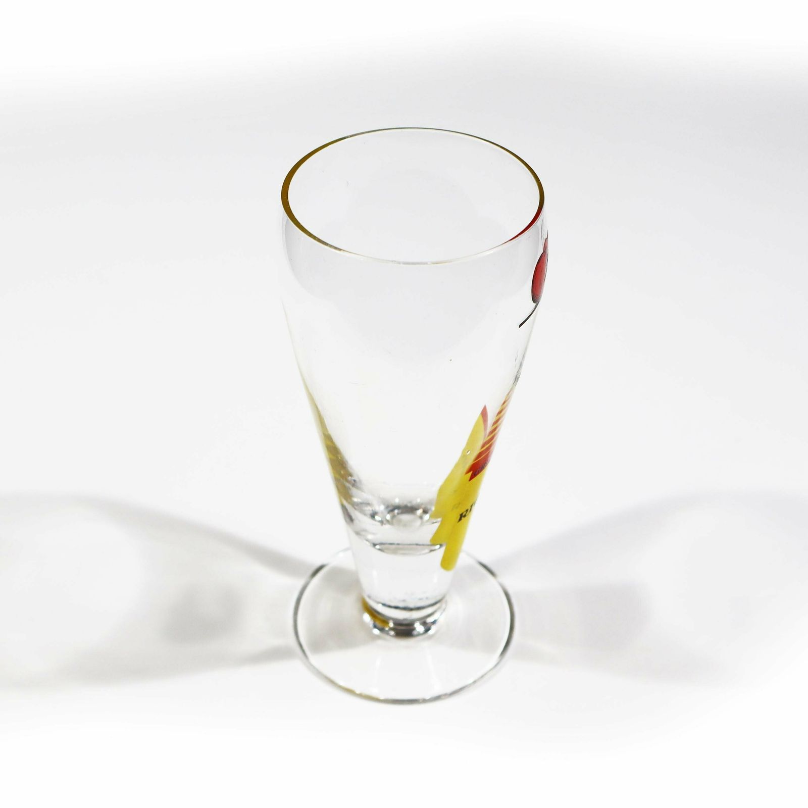 photo for sale 1960s Rare Ricard Tomate Glass French Pastis Grenadine Glass, Vintage Bistro Advertising