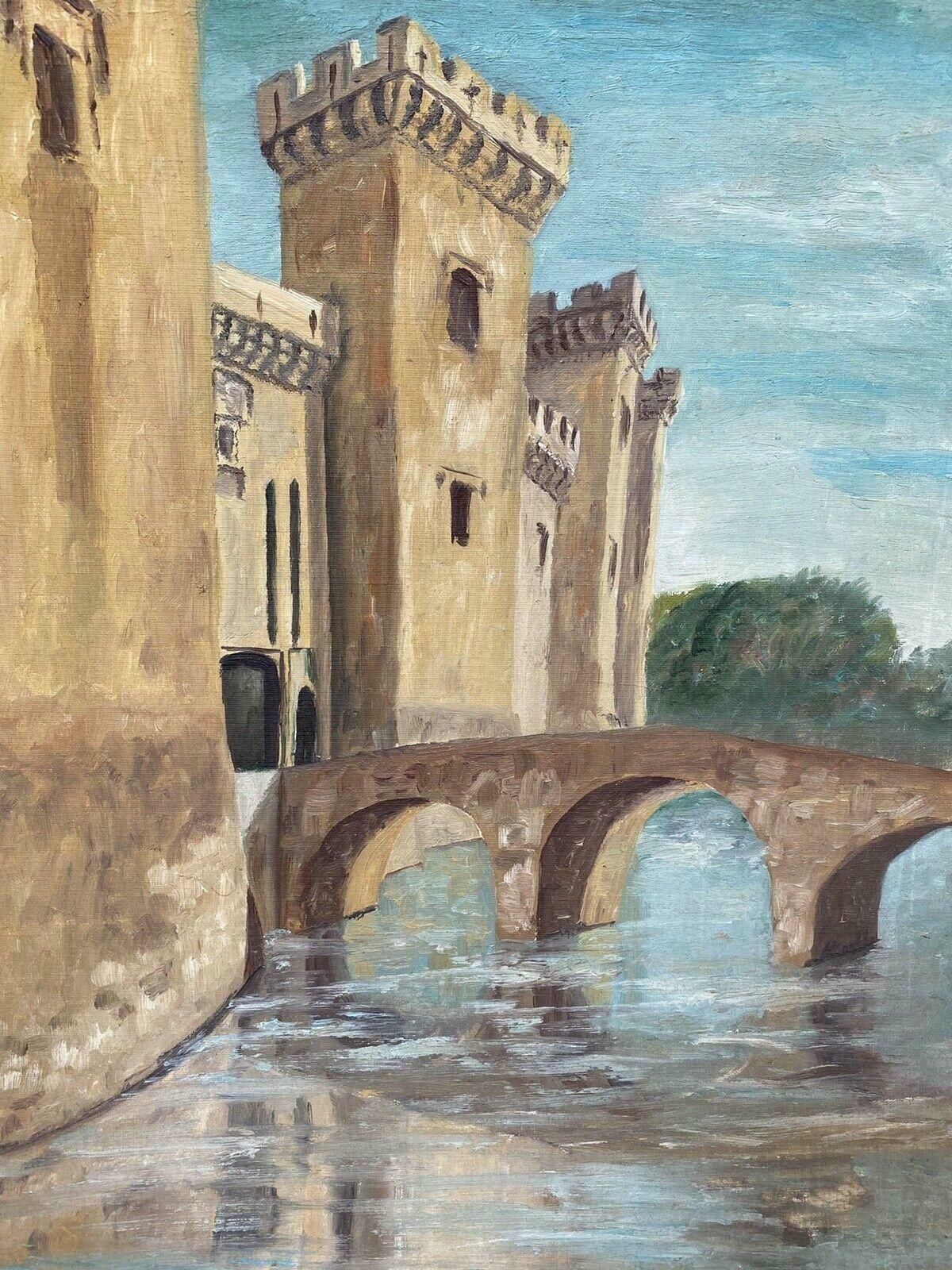 Fernand Audetfernand Audet (1923 2016) French Impressionist Oil   City Fortress By Old Rivermid 20th Century