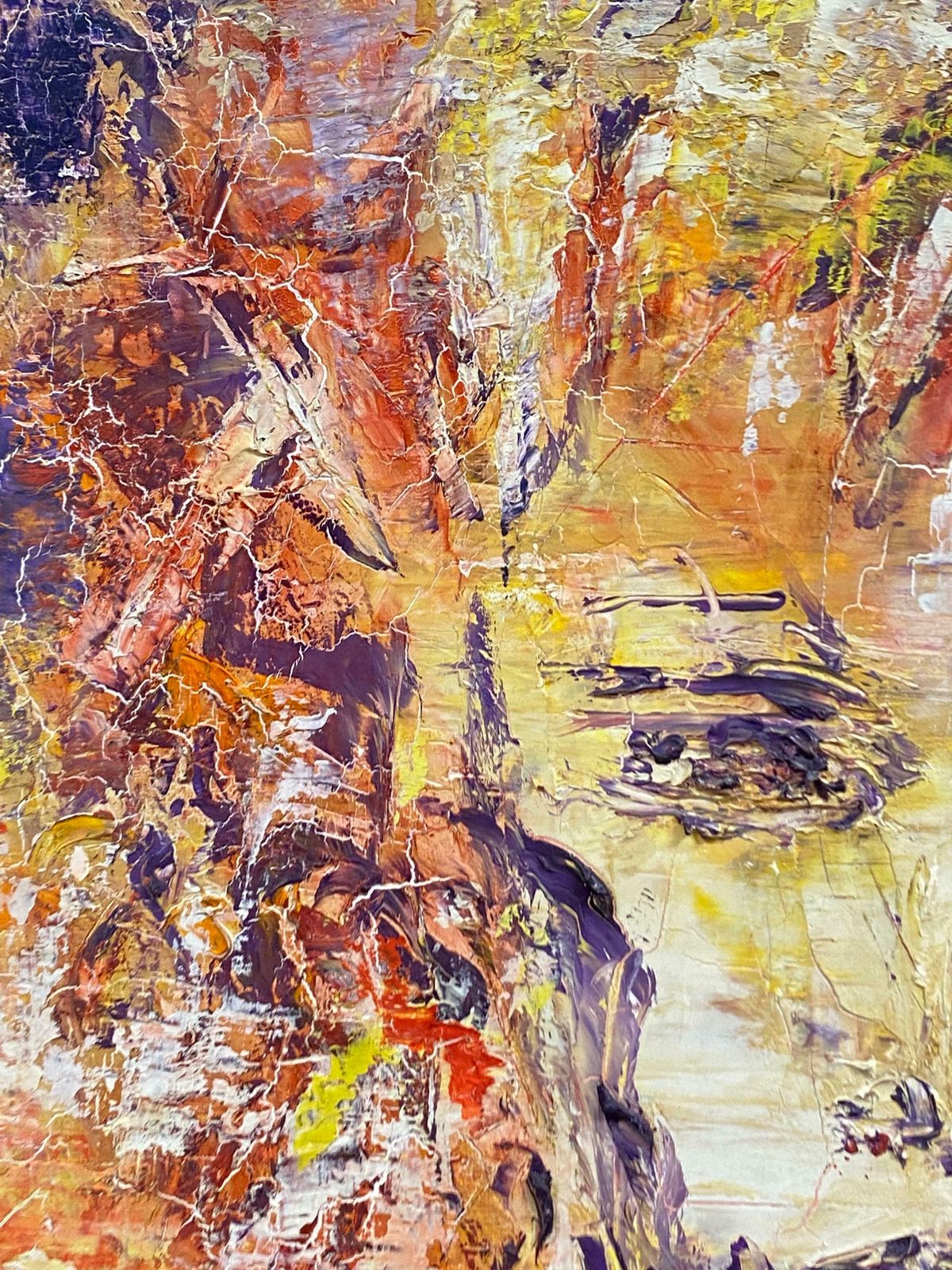 P Vilette20th Century Original Expressionist Oil Painting Quirky Abstract Face20th Century photo 661.0
