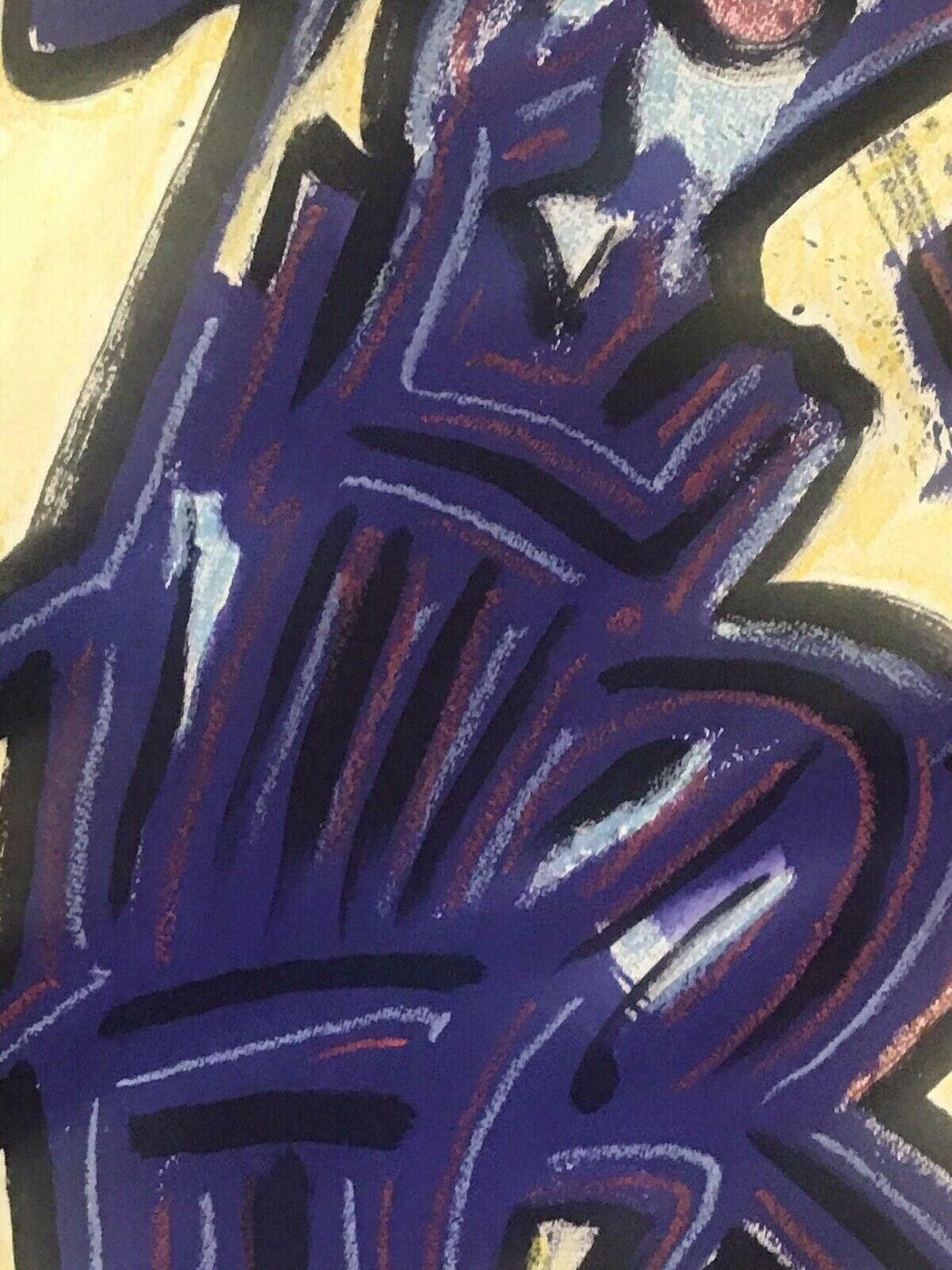 Roger Hersonroger Herson (1922 2008) Signed French Abstract Painting   Figurative Study20th Century photo vinterior