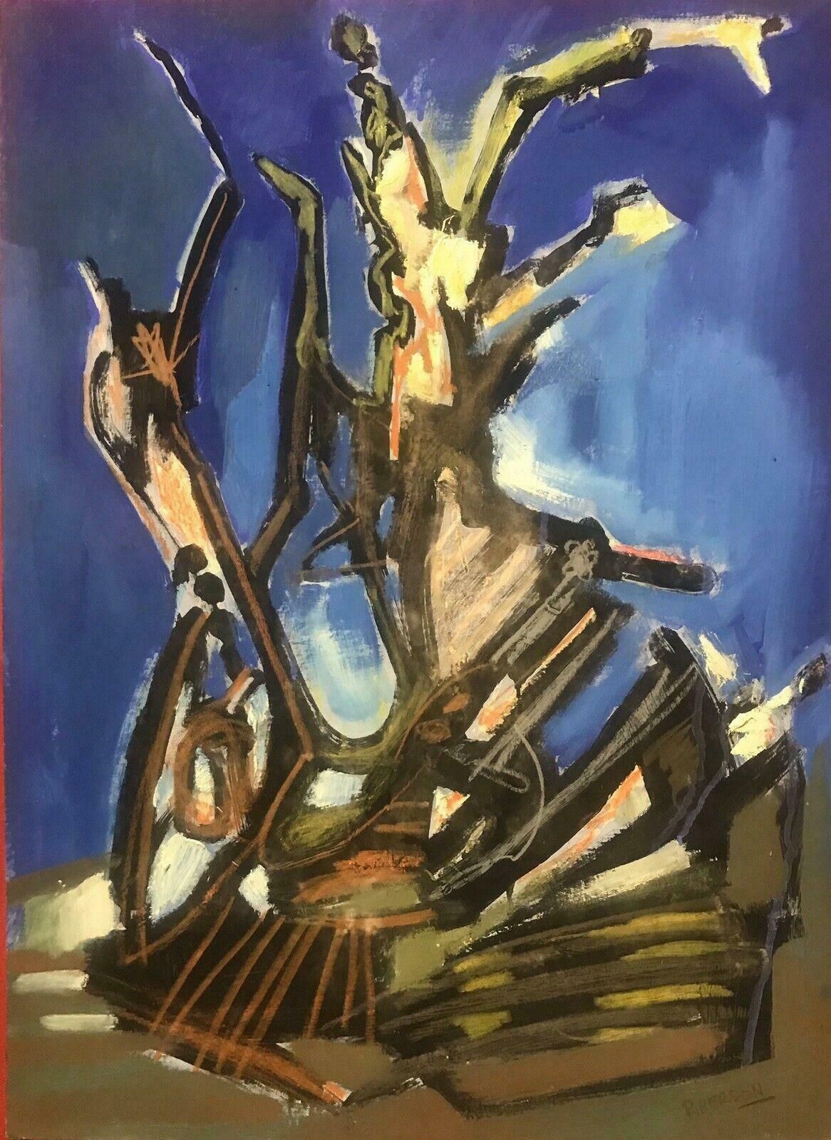 Roger Hersonroger Herson (1922 2008) Signed French 20thc Abstract Painting   Rouen Painter20th Century
