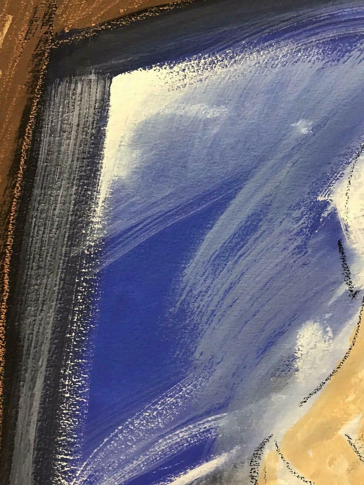 Roger Hersonroger Herson (1922 2008) Signed French Abstract Painting   Moving Nude Figure20th Century photo vintage
