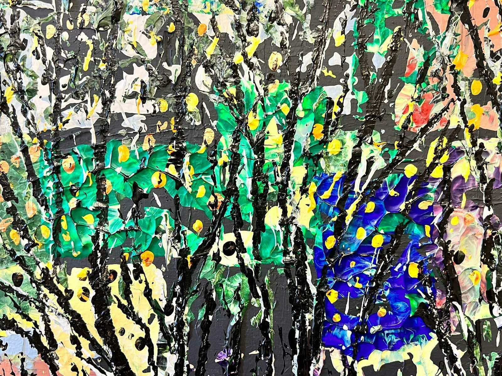 Contemporary British Abstract Woodland Landscape Contemporary British Painting photo furniture