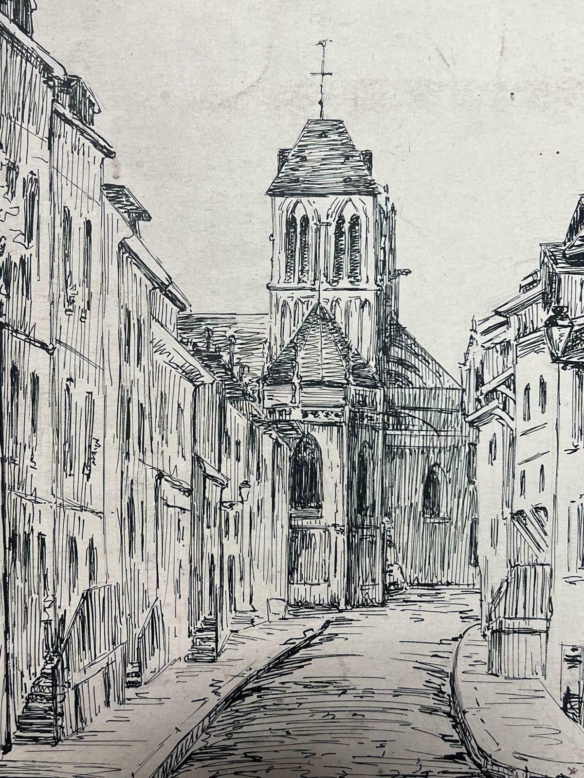 Louise Alixfrench Impressionist Black And White Tall Building Street 1940's photo Art