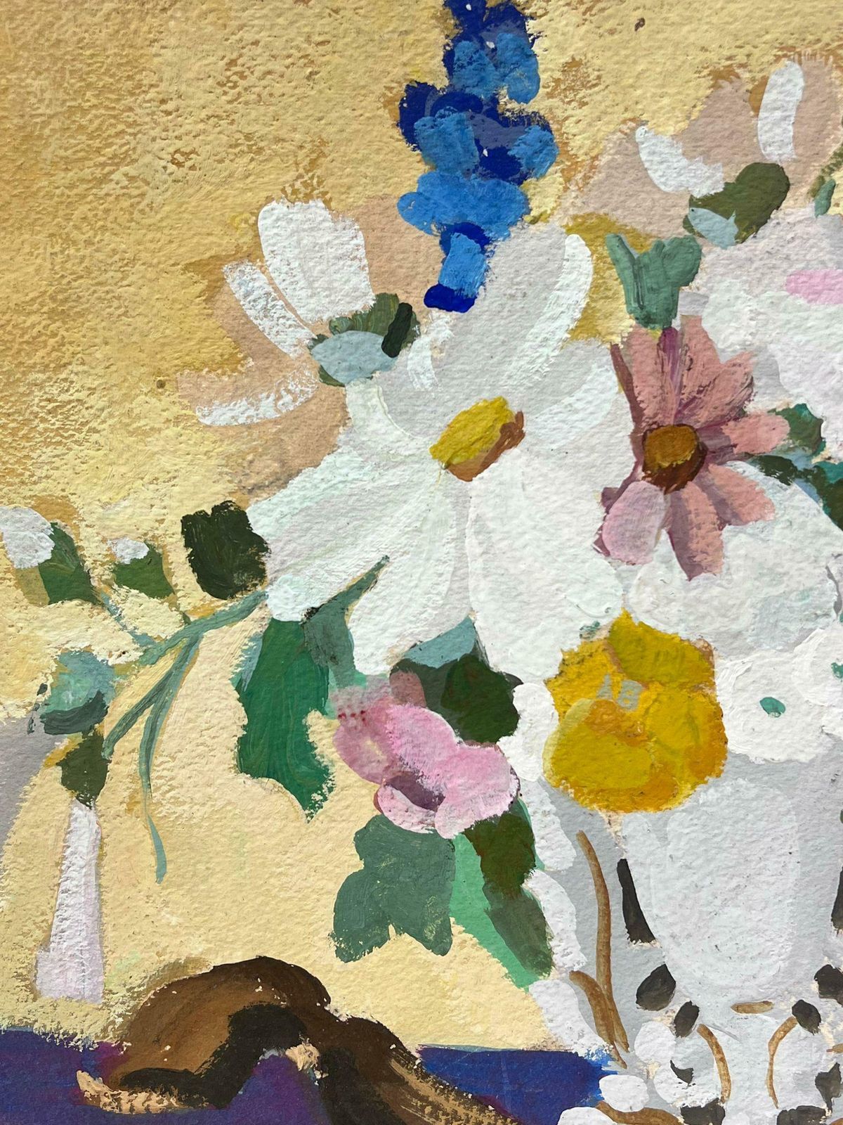 Y. Blanchonflowers In Grand Vase Watercolour 1930's French Impressionist Still Life1930's photo Art