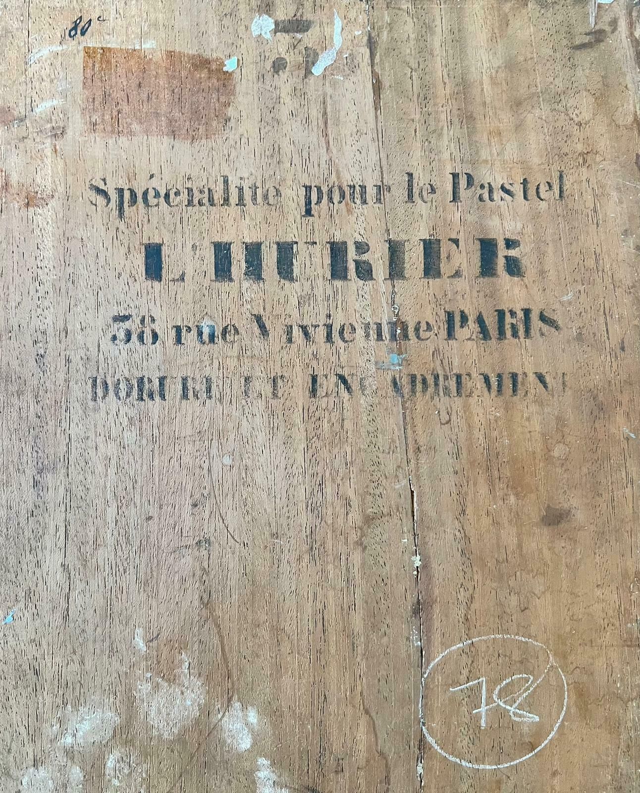 French Schoolsigned French Impressionist Antique Oil Portrait Of Man With Beard Paris Stamped1900 photo Art