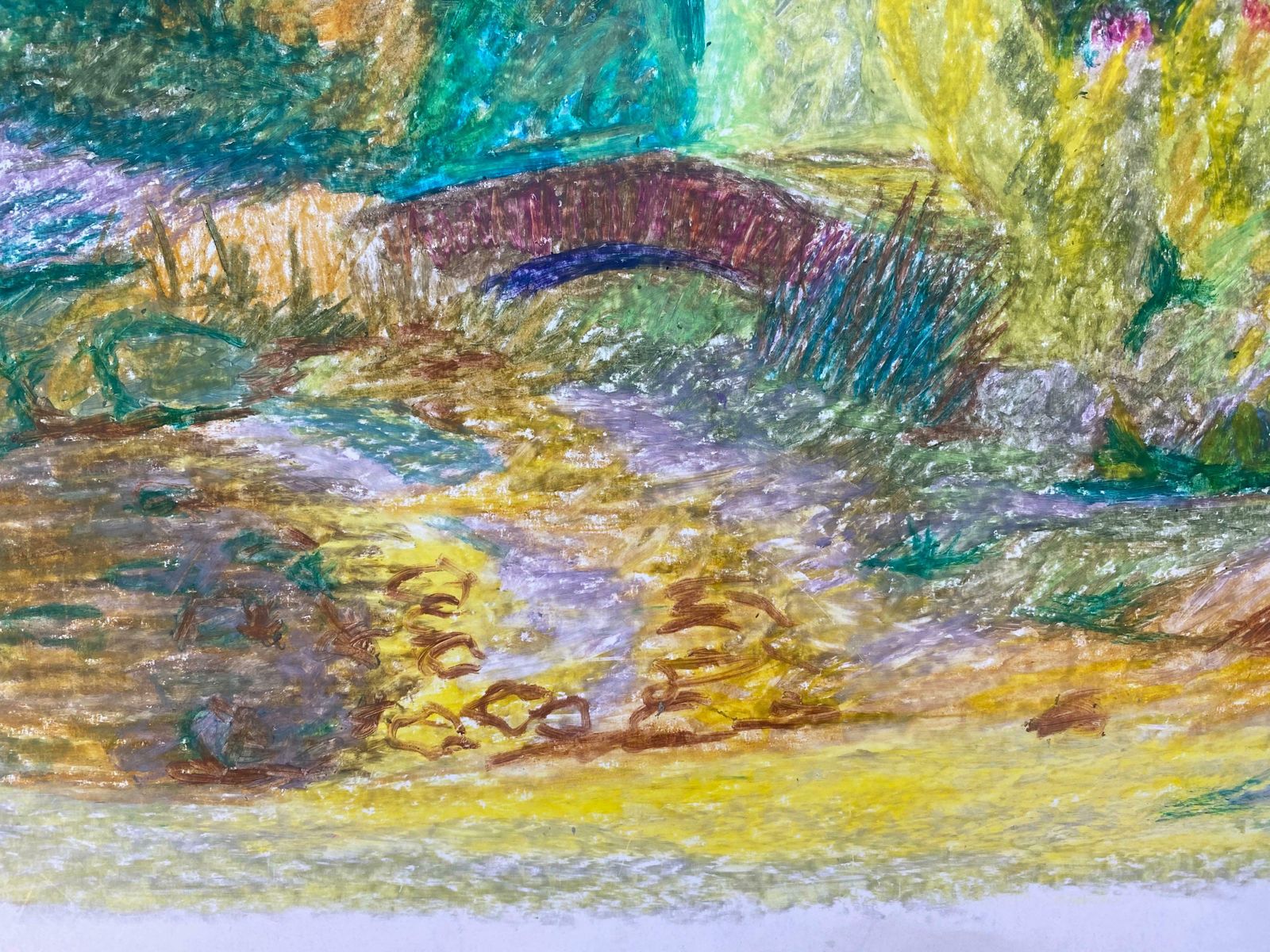Louis Bellon1940's Provence French Landscape    Post Impressionist Artistc. 1940s photo Art