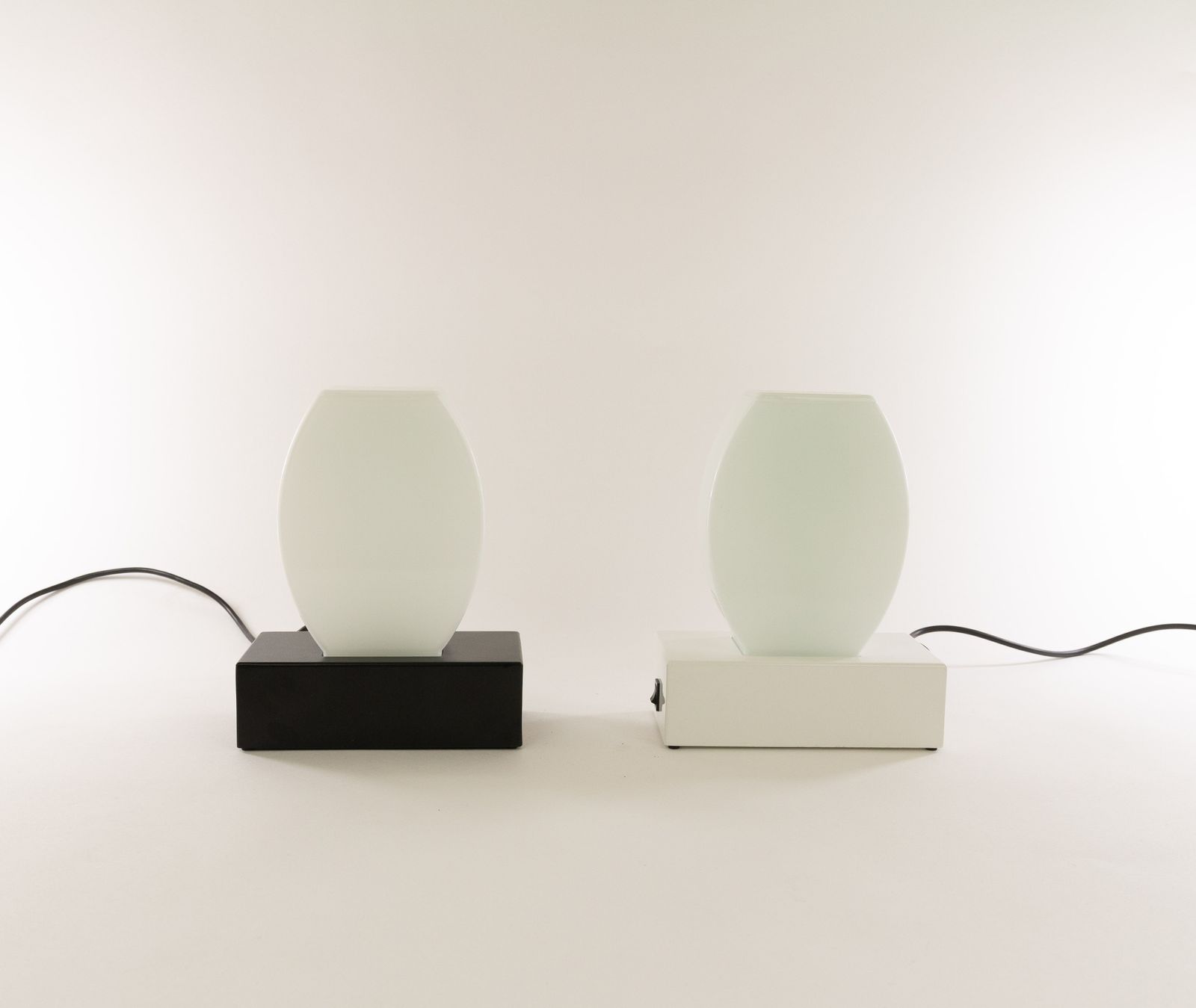 Pair Of Dorane Table Lamps By Ettore Sottsass For Stilnovo, 1970s photo for sale