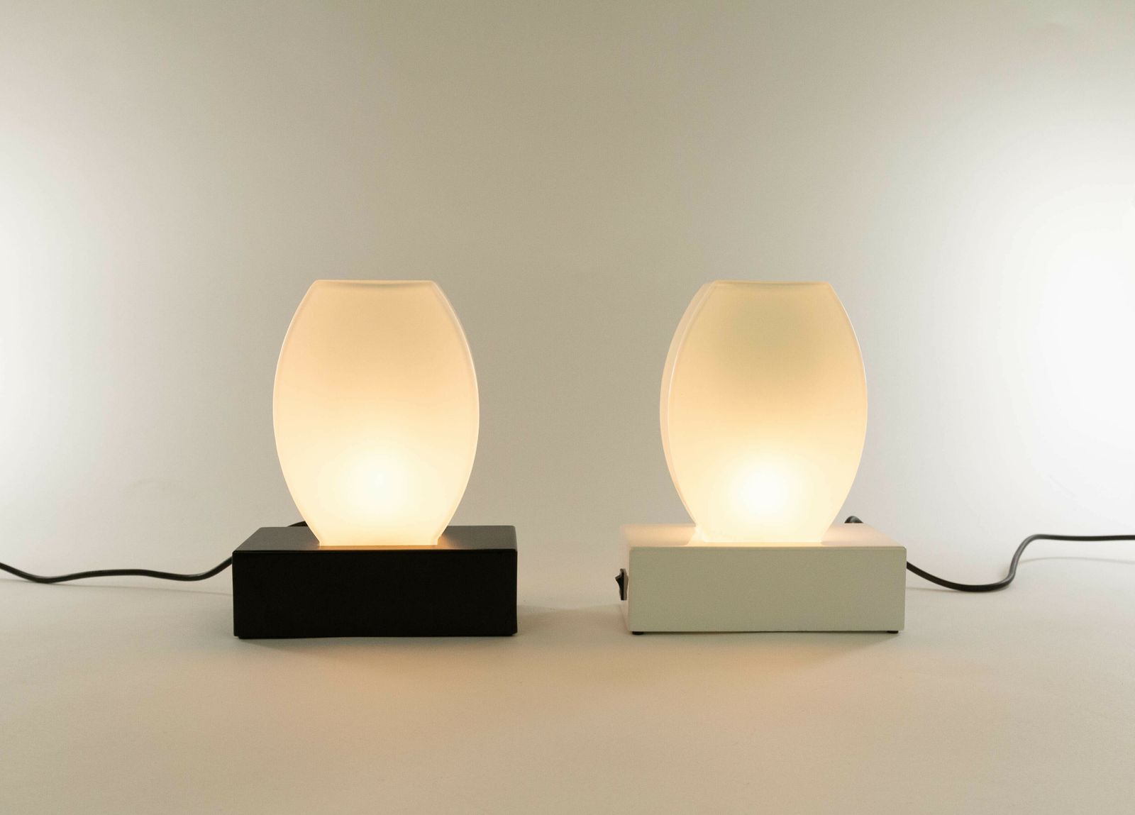 Pair Of Dorane Table Lamps By Ettore Sottsass For Stilnovo, 1970s photo furniture