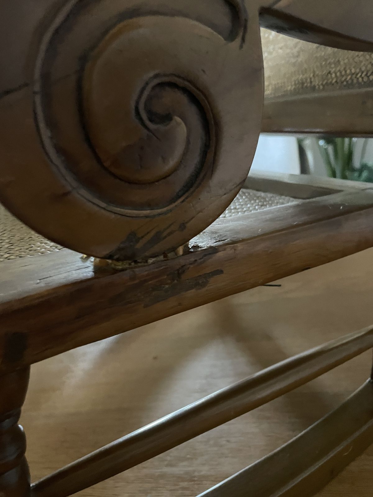 photo for sale Antique Child’s Wood Rocking Chair