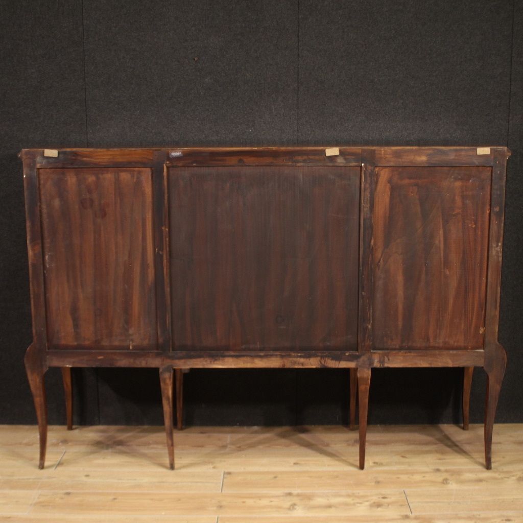 Furniture Great 20th Century Inlaid Wood Bar Cabinet photo