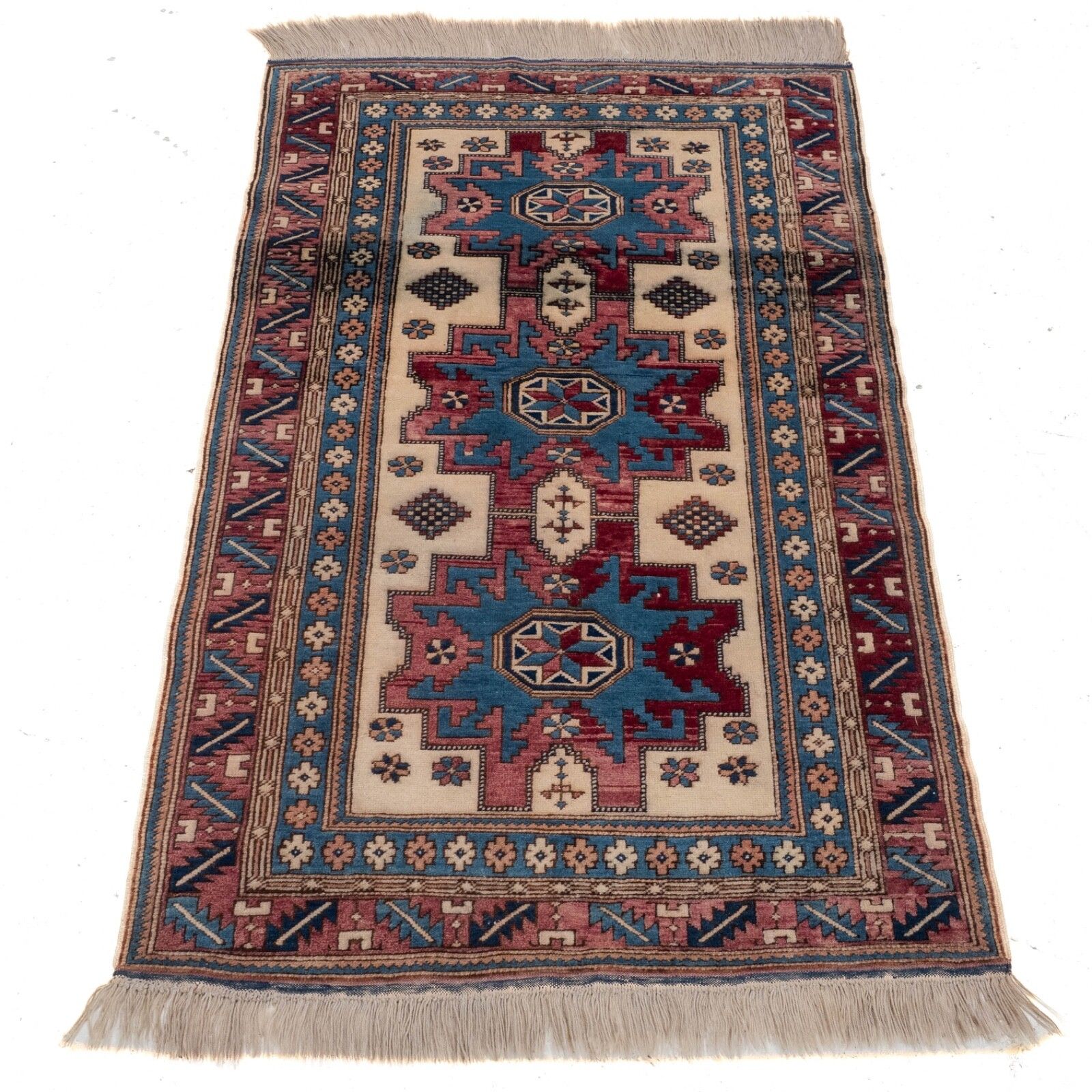 Kars Kazak Turkish Anatolian Rug 6'4"X3'6" (194x107cm Carpet) photo furniture