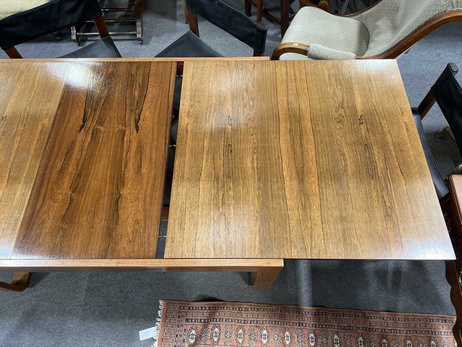 Mid 20th Century Rosewood Dining Table And Chairs, Designed By Gunther Hoffstead For Uniflex photo furniture
