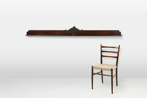 Antique Sculpted Oak Frieze Or Wall Ornament, France, 1900s photo furniture