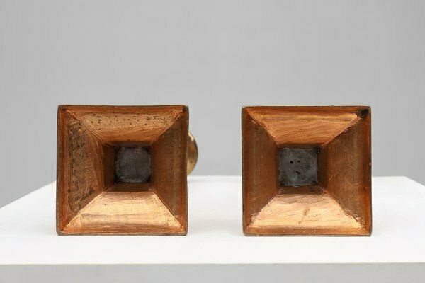 photo for sale French Candlesticks In Bronze, 1890s, Set Of 2