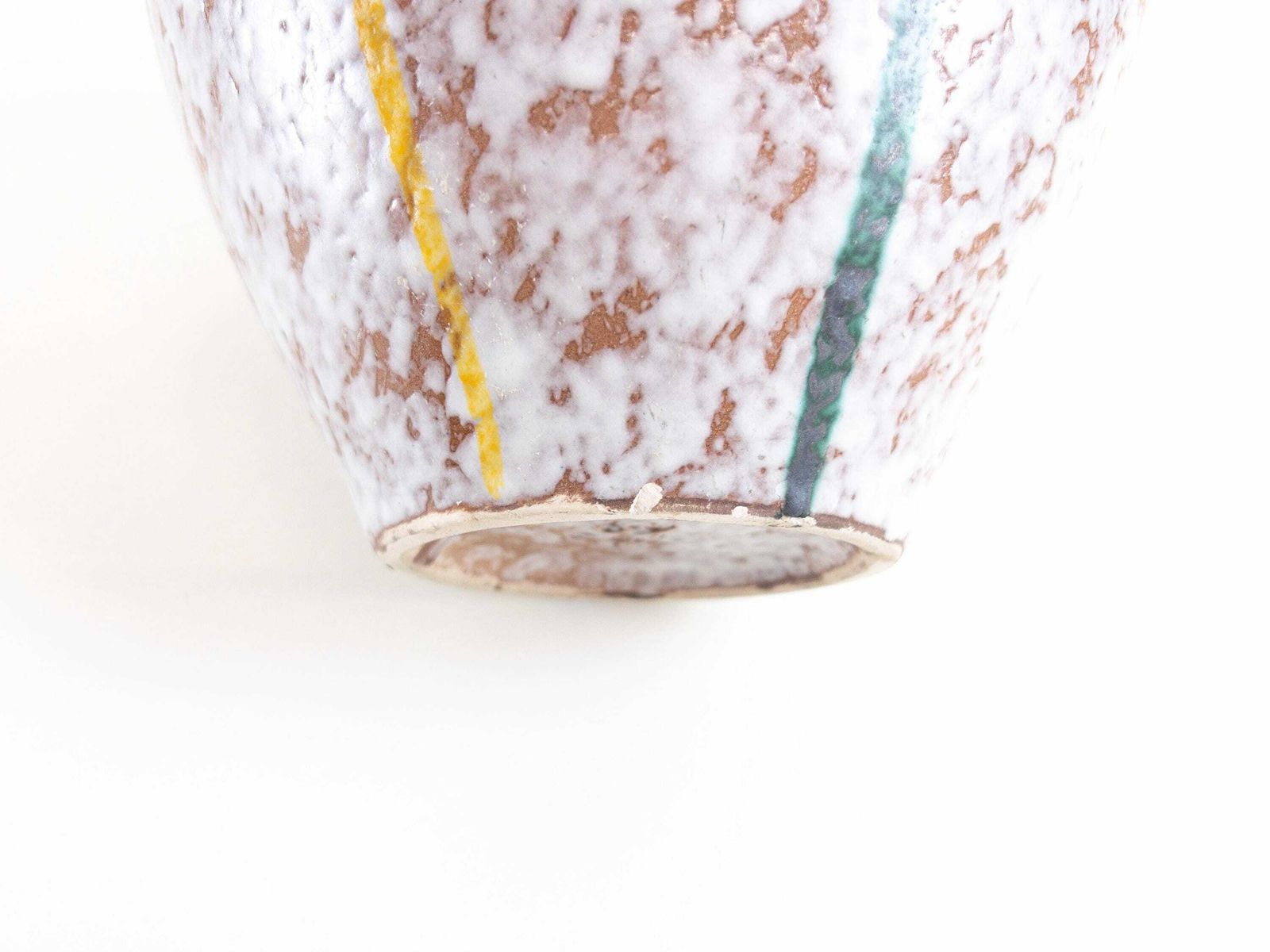 photo furniture Xl West German Pottery   Scheurich Ceramic Vase   Mid Century Modern   Wide Waisted Speckled Decor  Scheurich 542 25
