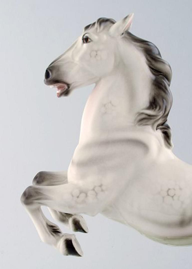 Keramos, Vienna, Rearing Horse, Beautiful Figure, Circa 1940 photo for sale