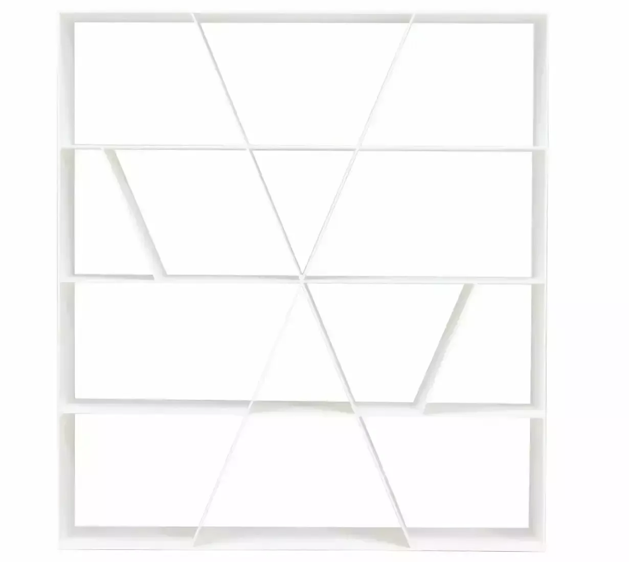 B&B Italia By Naoto Fukasawa "X" Storage Bookshelf In White Corian
